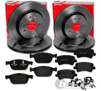 brembo BREMSSCHEIBEN + BELÄGE VORNE + HINTEN passend für VOLVO XC60 Bj 2008-2017