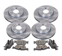 BREMBO Bremsscheiben belüftet vorne+hinten+Bremsbeläge für BMW 1er Coupe E82