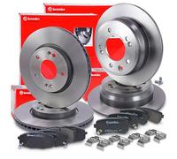 Brembo Bremsscheiben +Bremsbeläge vorne+hinten [Hersteller-Nr. 40436885] für Hyundai, Kia