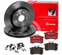 brembo BREMSSCHEIBEN + XTRA BELÄGE HINTEN für VW GOLF 4 S3 LEON Cupra OCTAVIA RS