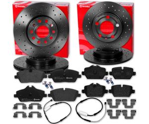 Brembo Gelochte Sport-bremsscheiben + Beläge Vo+hi Passend Für Bmw 1er E81 E87 Bremsscheibe: Bmw: 34116764641 34116854997 Bremsbelagsatz Bmw: 34116
