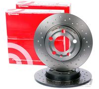 BREMBO gelochte SPORT BREMSSCHEIBEN HINTEN 264mm passend für OPEL CORSA D E ADAM