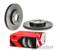 brembo GELOCHTE SPORT BREMSSCHEIBEN VORNE für MERCEDES C-KLASSE W203 CLK C209