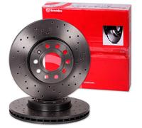 Brembo Gelochte Sport-bremsscheiben Vorne Für Vw Golf Vi+vii Jetta Iii Scirocco Bremsscheibe: A.b.s.: 17521 Abakus: 23103011 Abakus: 231030112 Aisi