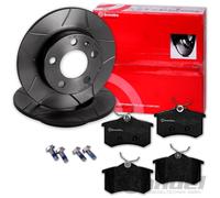 brembo GESCHLITZTE BREMSSCHEIBEN + BELÄGE HINTEN für AUDI A4 B6 B7 SEAT EXEO 3R