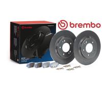 BREMBO Bremsensatz, Scheibenbremse hinten rechts links voll 284mm für HYUNDAI KIA 58302G7A30 58302E4A10 584113V500 KT 08 016