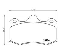 Brembo P 85 134 Bremsbelagsatz für SEAT IBIZA 6L1 6J5 6P1 6J1 6P5 6J8 6P8