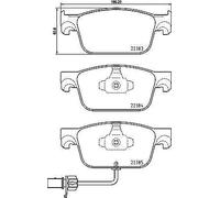 Brembo | Bremsbelagsatz, Scheibenbremse | P 85 153