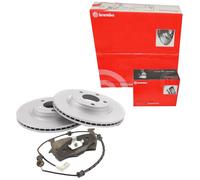 BREMBO Satz Bremsen Bremsscheiben belüftet vorne + Bremsbeläge für Citroën C5 I