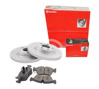 BREMBO Satz Bremsen Bremsscheiben Voll hinten + Bremsbeläge für Toyota Avensis