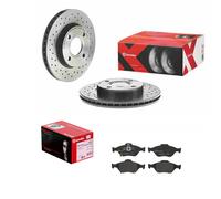 brembo SPORT BREMSSCHEIBEN 258mm + BELÄGE VORNE passend für FORD FIESTA IV 4 MK4