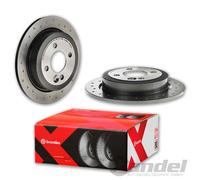 brembo SPORT BREMSSCHEIBEN 259mm HINTEN passend für MINI R55 R56 R57 R58 R59