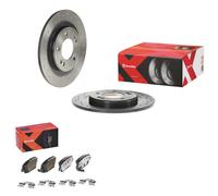 brembo SPORT BREMSSCHEIBEN 284mm + XTRA BELÄGE HINTEN passend für HYUNDAI i30 GD