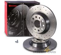 Set 2x Bremsscheibe Brembo Kompatibel mit Audi Skoda VW Q3 + Sportback + TT + Roadster + A3 + Limo + Cabrio + Sportback Tarraco + 06-> 08.C501.1X
