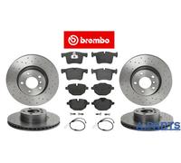 BREMBO XTRA BREMSENSATZ WK GELOCHT 328 330mm VORNE UND HINTEN BMW X3 X4 F25 F26