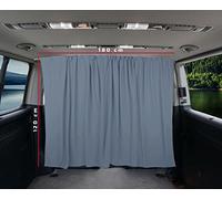 BREMER SITZBEZÜGE Abtrennung Fahrerhaus Sonnenschutz Führerhaus Gardinen Vorhang kompatibel mit Renault Trafic 3 ab 2014 Grau Camping Wohnmobil Zubehör