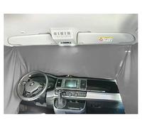 BREMER SITZBEZÜGE Frontscheibe Sonnenschutz Camping Führerhaus Gardinen Vorhang kompatibel mit Ford Tourneo Transit Custom ab 2012-2018 in Grau
