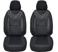 BREMER SITZBEZÜGE Maß Auto Schonbezüge kompatibel mit Mercedes Vito Viano W639 Fahrer & Beifahrer Set ab 2003-2014 / Auto Sitzbezüge Schonbezug Set Autositzbezüge 2er Pack in Schwarz (G102)