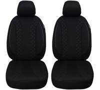 BREMER SITZBEZÜGE Maß Auto Schonbezüge kompatibel mit Mercedes E Klasse W211 S211 Fahrer & Beifahrer Set ab 2002-2009 / Auto Sitzbezüge Schonbezug Set Autositzbezüge 2er Pack in Schwarz (N304)