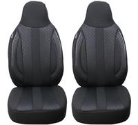 BREMER SITZBEZÜGE Maß Piloten Auto Schonbezüge kompatibel mit BMW X1 F48 Fahrer & Beifahrer ab 2015 / Auto Sitzbezüge Schonbezug Set Autositzbezüge 2er Pack in Schwarz