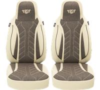 Bremer-Sitzbezüge Wohnmobil Schonbezüge 2 Stück für Ducato / Jumper / Boxer beige/braun beige/braun beige/braun