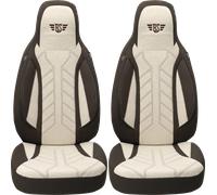 Bremer-Sitzbezüge Wohnmobil Schonbezüge 2 Stück für Ducato / Jumper / Boxer braun/beige braun/beige braun/beige