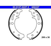ATE Bremsbackensatz 03.0137-0227.2