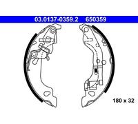 Bremsbacken 03.0137-0359.2 ATE für FIAT PUNTO PUNTO Kasten/Schrägheck