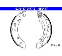 Bremsbacken 03.0137-0477.2 ATE für SMART MITSUBISHI