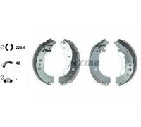 Textar Bremsbackensatz 91081700 – 4 Bremsbacken Trommelbremse passend für Smart Renault