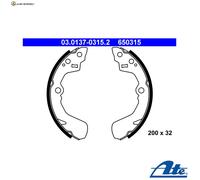 BREMSBACKENSATZ 03.0137-0315.2 FÜR SUZUKI SWIFT/II/Hatchback/III BALENO LIANA