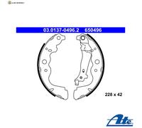 BREMSBACKENSATZ 03.0137-0496.2 FÜR DACIA DUSTER/SUV/Van DOKKER/Pickup/Box/MPV