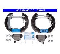 ATE Bremsbackensatz 03.0520-4617.3 Original TopKit Hinterachse für Hyundai Atos 180 mm