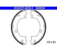 Bremsbackensatz, Feststellbremse ATE 03.0137-3018.2 für CHRYSLER, Hinterachse