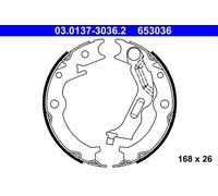 Bremsbackensatz, Feststellbremse 03.0137-3036.2 ATE für CHEVROLET DAEWOO
