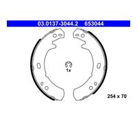 ATE Bremsbackensatz, Feststellbremse hinten rechts links ohne Hebel für LAND ROVER 03.0137-3044.2