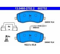 Bremsbeläge 13.0460-2752.2 ATE für CITROËN LANCIA PEUGEOT FIAT