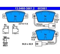 Bremsbeläge 13.0460-3861.2 ATE für ALFA ROMEO FIAT LANCIA