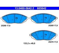 Bremsbeläge 13.0460-5642.2 ATE für CHEVROLET SPARK