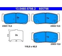 Bremsbeläge 13.0460-5798.2 ATE für SSANGYONG RODIUS I RODIUS II RODIUS II VAN
