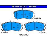 Bremsbeläge 13.0460-5876.2 ATE für HYUNDAI ELANTRA III ELANTRA III Stufenheck