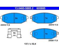 Bremsbeläge 13.0460-5885.2 ATE für HYUNDAI GALLOPER II