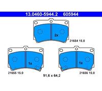 Bremsbeläge 13.0460-5944.2 ATE für MAZDA KIA