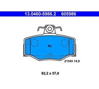 Bremsbelagsatz ATE 13.0460-5986.2, Hinten