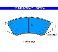 Bremsbeläge 13.0460-5994.2 ATE für DAEWOO CHEVROLET