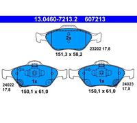 Bremsbeläge 13.0460-7213.2 ATE für TOYOTA DAIHATSU