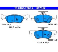 Bremsbeläge 13.0460-7362.2 ATE für HONDA JAZZ V