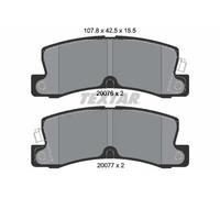 Bremsbeläge 2007601 TEXTAR für TOYOTA COROLLA Kombi COROLLA COROLLA Liftback