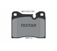 Bremsbeläge 2043703 TEXTAR für BMW ALFA ROMEO FERRARI NSU