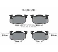 Bremsbeläge 2090506 TEXTAR für PEUGEOT RENAULT DALLAS CITROËN